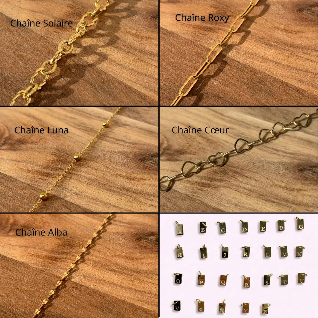 BRACELET PERSONNALISABLE INITIALE GRAVÉE